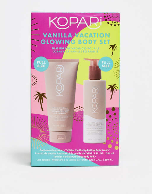 Set para el cuidado del cuerpo iluminador Vanilla Vacation de Kopari