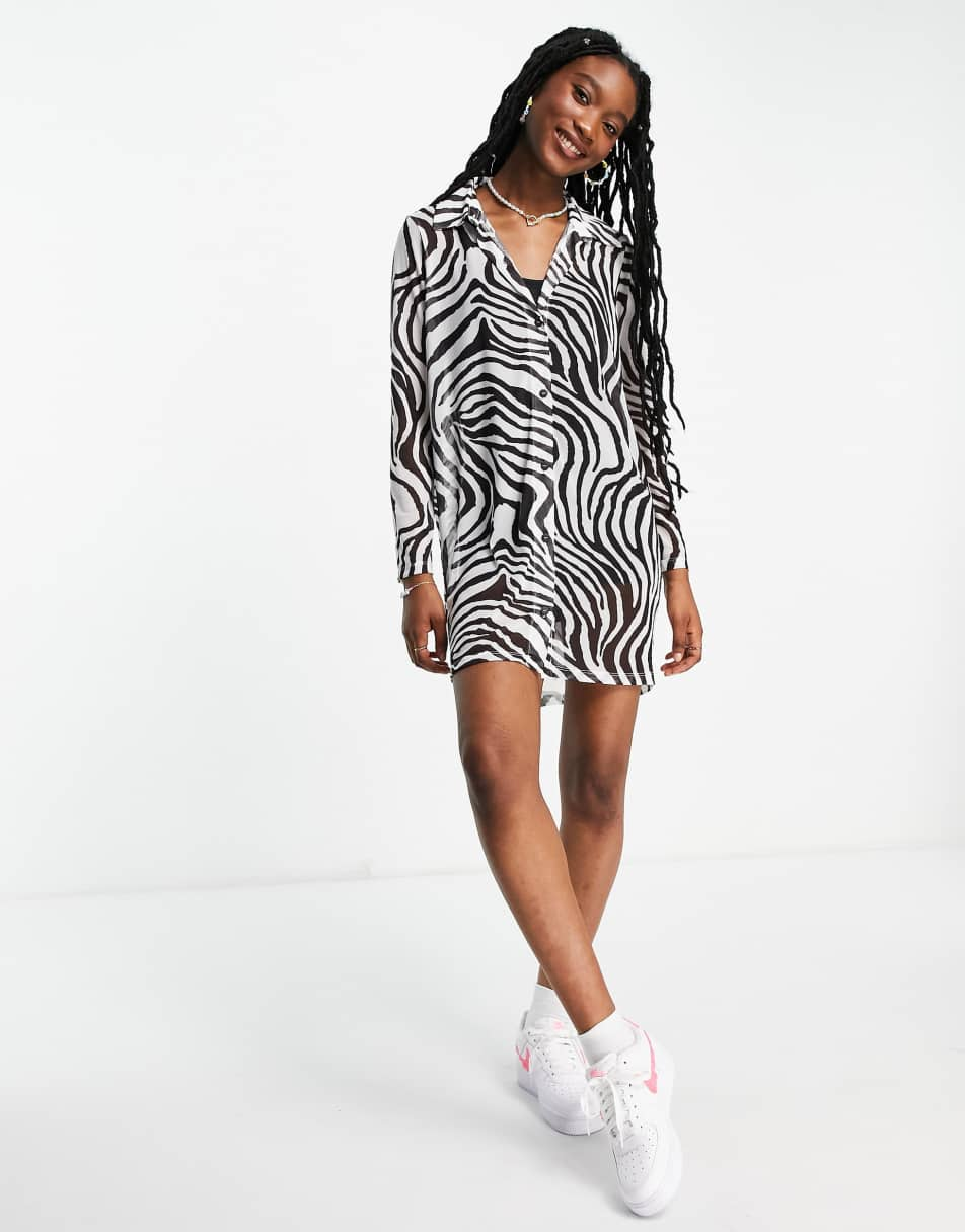 Платье ASOS Zebra