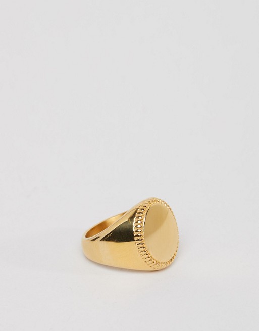 Seven London signet ring in gold