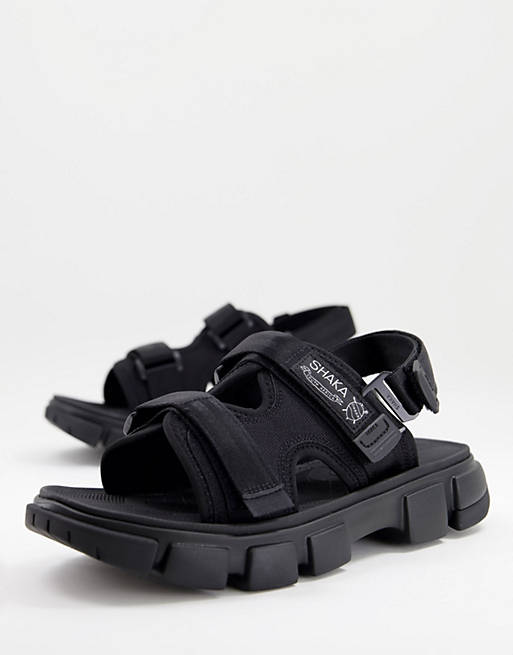 Shaka chill out sf sandals in black