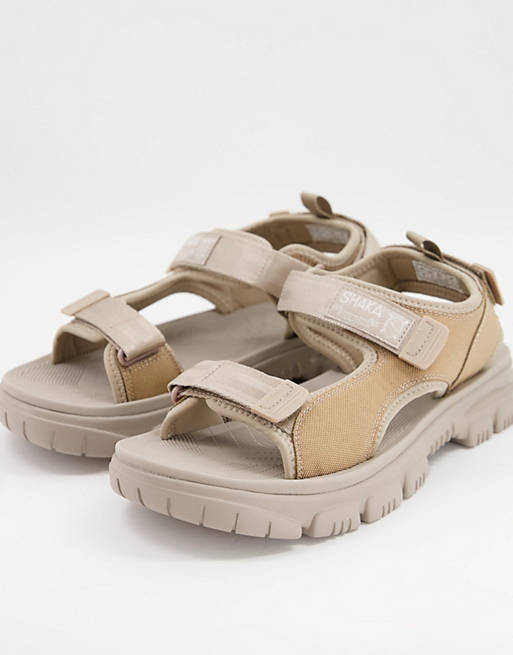 Shaka humvee sandals in beige