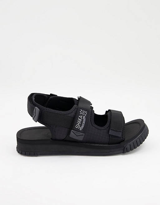 Shaka ranger spectra sandals in black