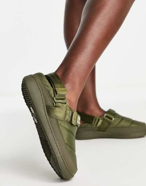 Shaka – Schalf – Wasserabweisende Nylon-Clogs in Olivgrün mit abnehmbaren Riemen, 4 von 4