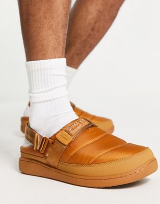 Shaka schlaf padded slipper shoes in tan