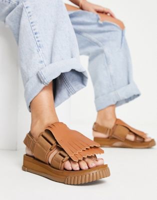 Shaka Weekender Kilt sandals with removable strap in mock leather  - ASOS Price Checker