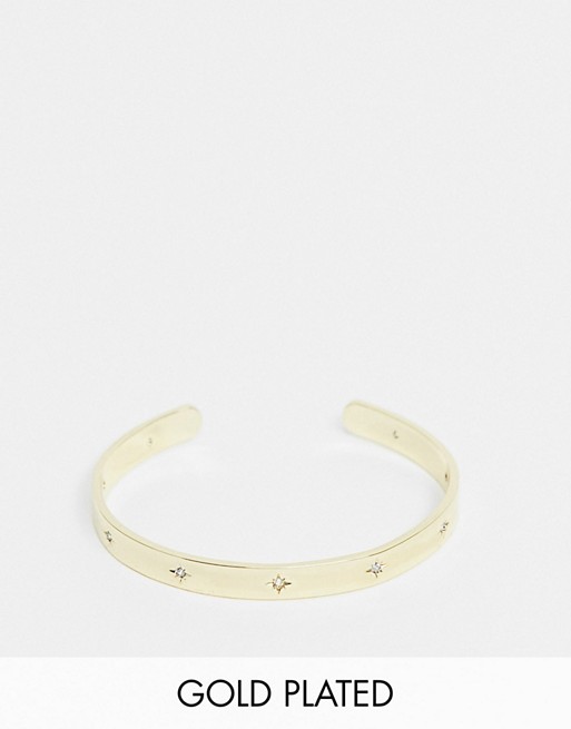 Shashi celestial cuff bracelet in gold