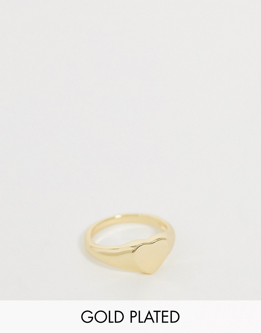 Shashi Corazon Heart Ring-Gold