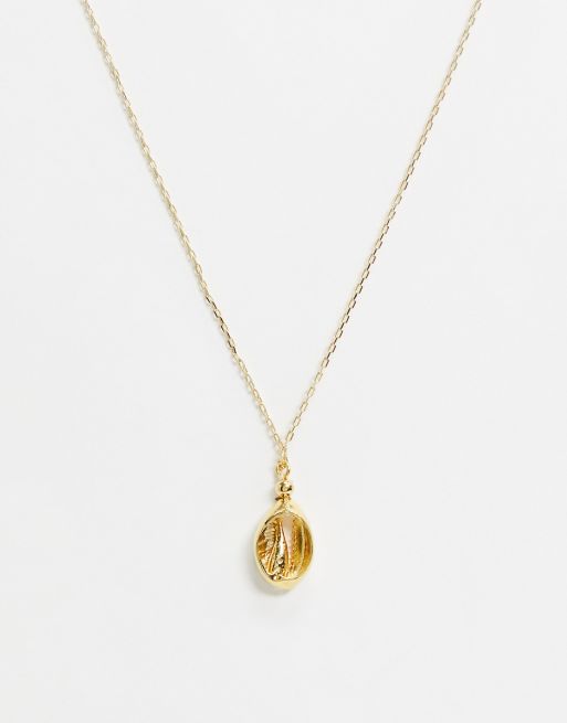 Shashi shell necklace in gold