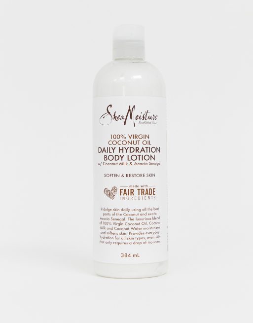 Shea Moisture 100% Virgin Coconut Oil Daily Hydration Body Lotion – Nawilżający balsam do ciała z dodatkiem oleju kokosowego z pierwszego tłoczenia 384 ml