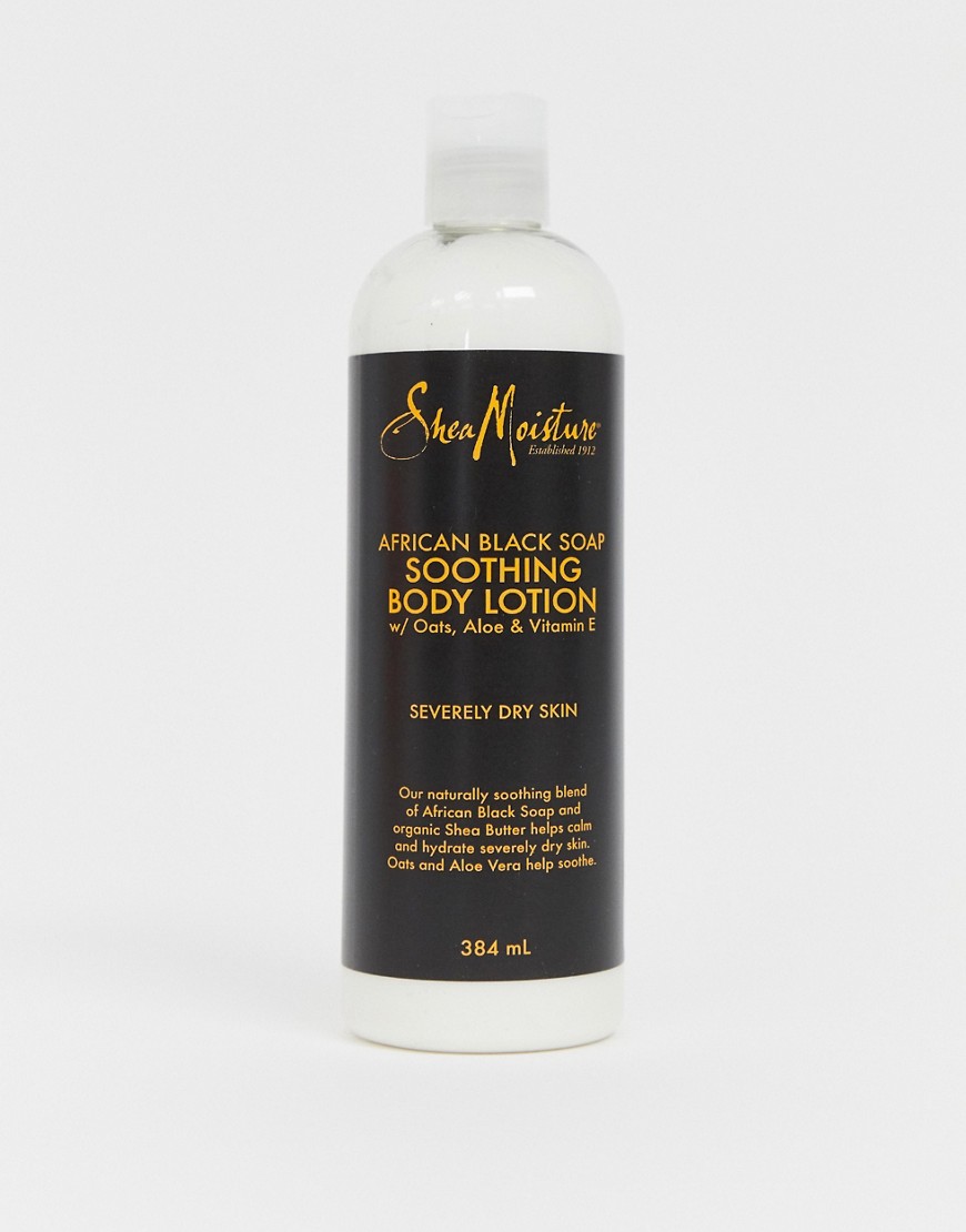 Shea Moisture – African Black Soap Soothing Body Lotion – Bodylotion 384ml-Ingen färg
