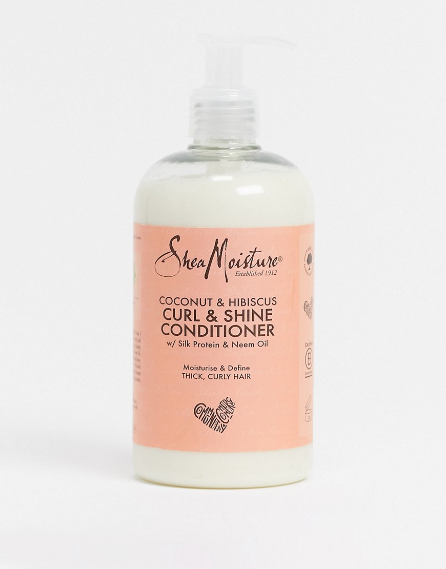 Shea Moisture Coconut and Hibiscus Curl & Shine Conditioner-No colour