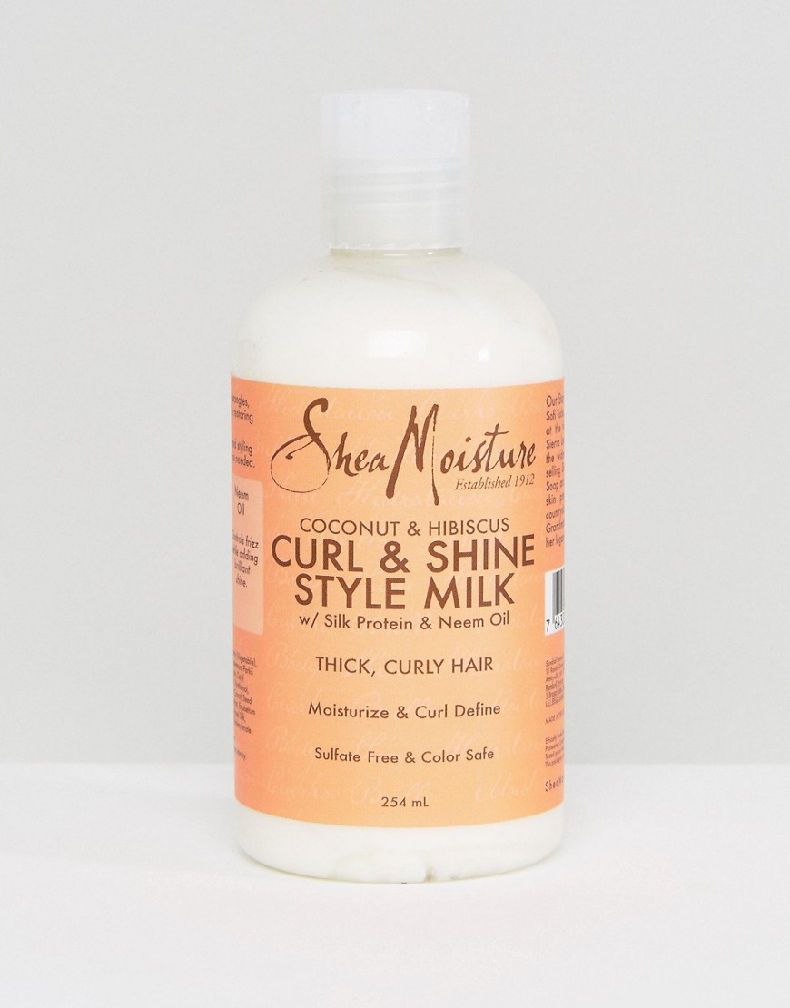 Shea Moisture Coconut and Hibiscus Curl & Shine Gel Style Milk-No colour