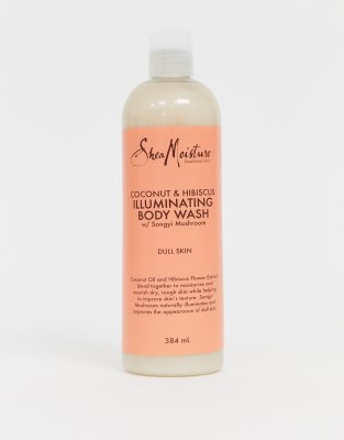 Shea Moisture coconut & hibiscus illuminating body wash 384ml