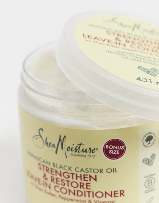 Shea Moisture – Conditioner ohne Ausspülen mit Rizinusöl zur Stärkung und Regeneration, 431 g, 2 von 4