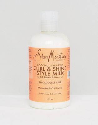 Shea Moisture – Die Locken verbessernde und Glanz verleihende Style-Milch mit Kokosnuss und Hibiskus-Keine Farbe
