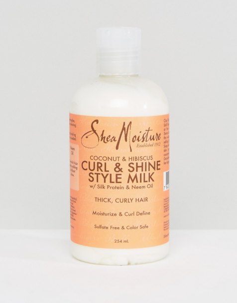 Shea Moisture – Die Locken verbessernde und Glanz verleihende Style-Milch mit Kokosnuss und Hibiskus