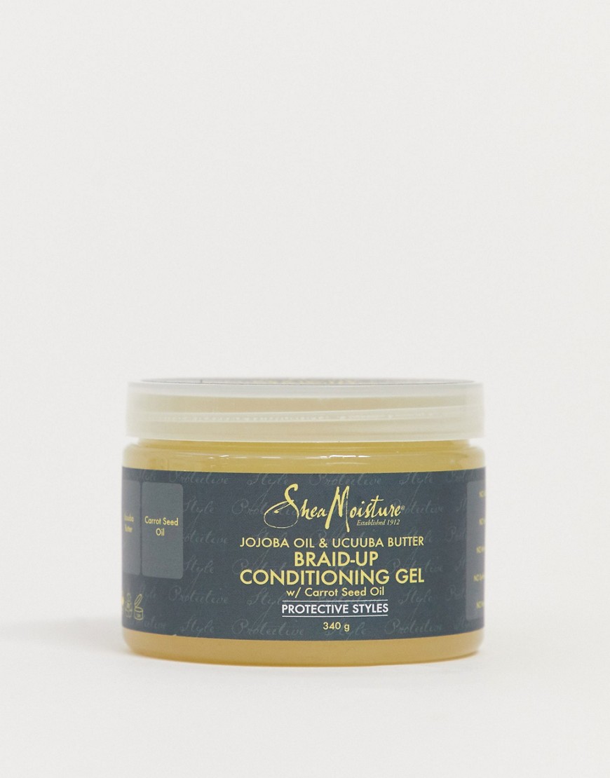 Shea Moisture – Jojoba Oil & Ucuuba Butter Braid Up Conditioning Gel – Hårgel 340 g-Ingen färg
