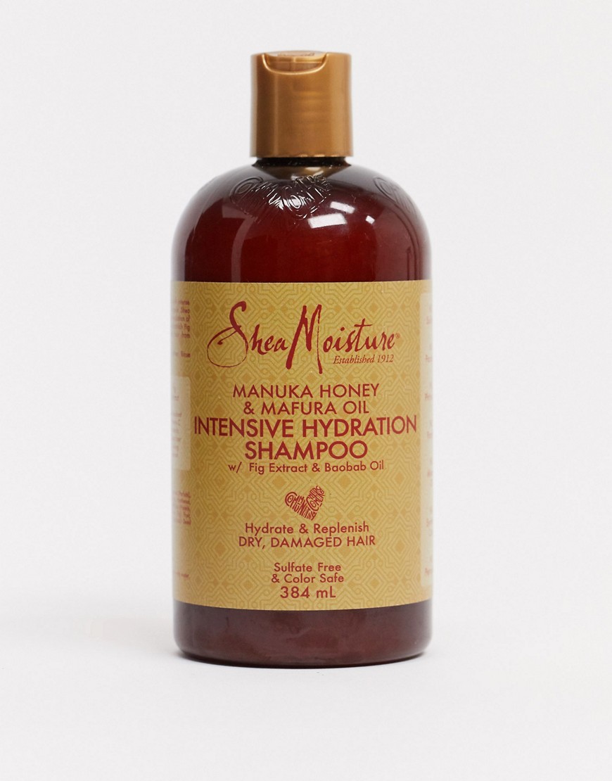 Shea Moisture – Manuka Honey & Mafura Oil Intensive Hydration Shampoo – Återfuktande schampo med manukahonoung och mafuraolja 384ml-Ingen färg