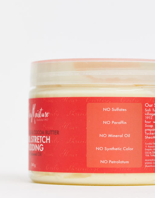 Shea Moisture – Red Palm Oil & Cocoa Butter – Curl Stretch Elongating Pudding – Hårbehandling, 4 av 4