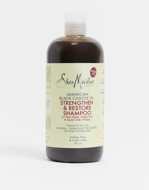 Shea Moisture - Shampoing fortifiant à base d'huile de ricin noir de Jamaïque