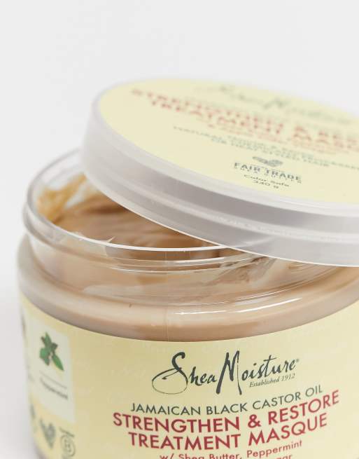 Shea Moisture – Stärkende Masken-Behandlung mit schwarzem Kastoröl aus Jamaika, 2 von 4