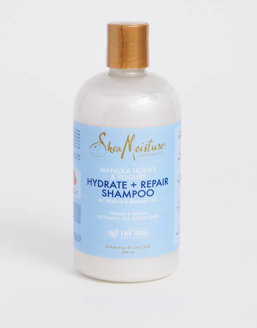 Shea Moisture – Szampon nawilżający i odnawiający z dodatkiem miodu manuka i jogurtu, 384 ml