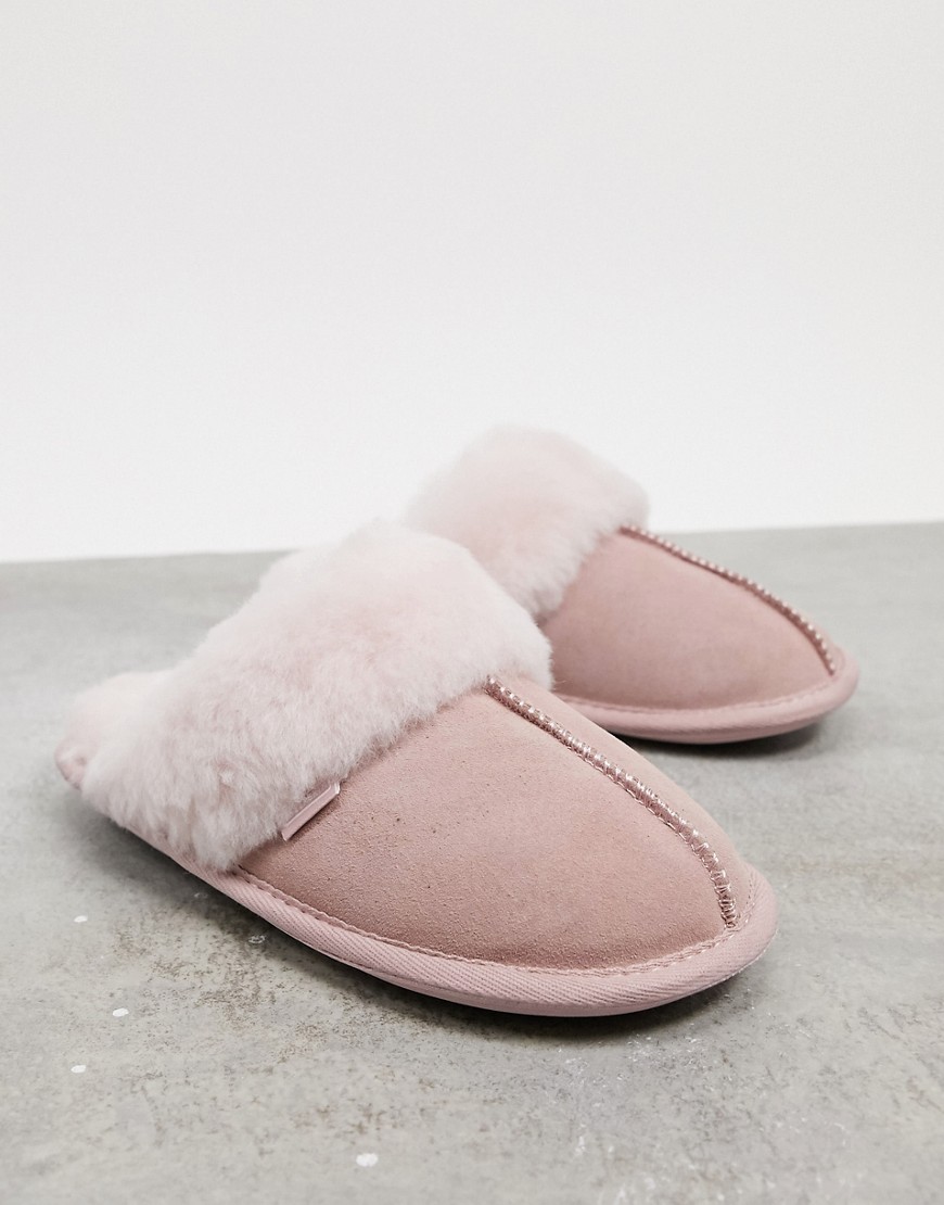Sheepskin by Totes – Rosa innetofflor-Pink