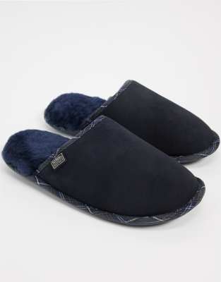suede mule slippers