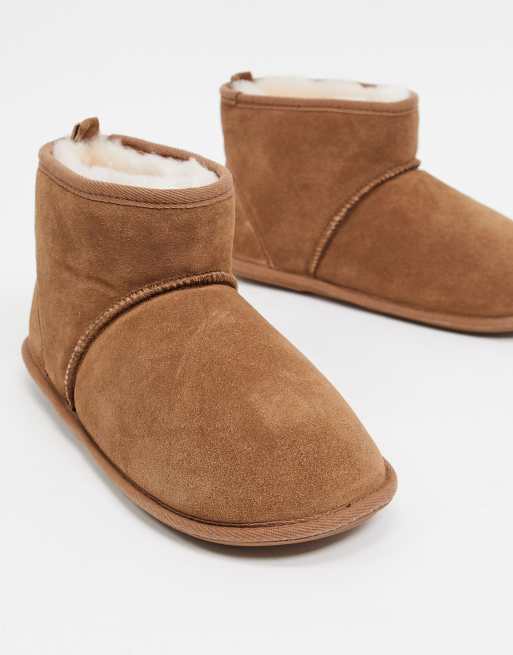 Suede slipper store boots