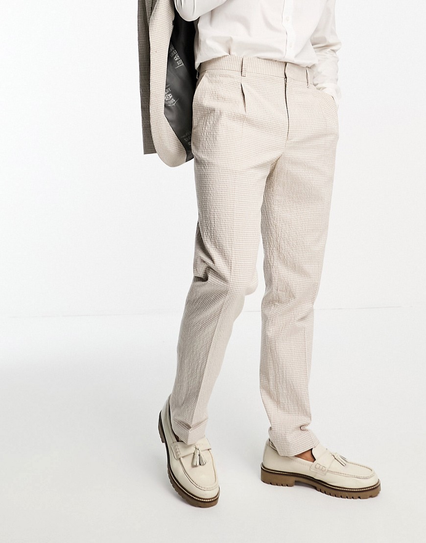 Shelby and Sons atherton suit pants in cream-Neutral