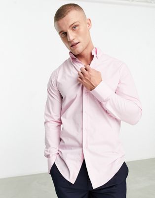 Shelby & Sons Shelby And Sons Chilwell Smart Shirt In Light Pink