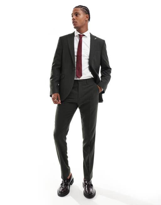 Shelby and Sons tailored slim pant khaki pinstripe - part of a set