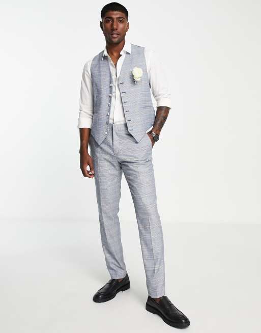 Shelby & Sons - Earlswood - Pantaloni a quadri slim, 4 di 4