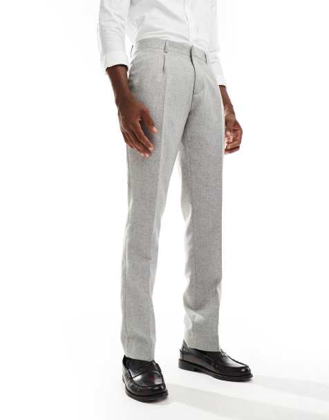 Shelby & Sons - Pantaloni sartoriali slim grigio chiaro in coordinato - view 1