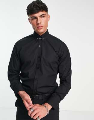 Shelby & Sons Shelby & Sons roslin bar shirt in black