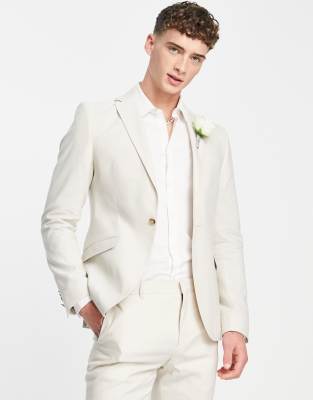 Shelby & Sons Wooten Slim Fit Linen Blazer In Beigeneutral ModeSens