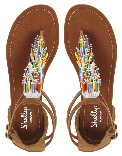 Nieuw Shellys - Parfait - Suède platte sandalen met kralen | ASOS UA-46