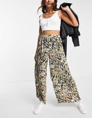 Юбка-шорты  Asos Широкие брюки с абстрактным принтом Y.A.S-Черный цвет