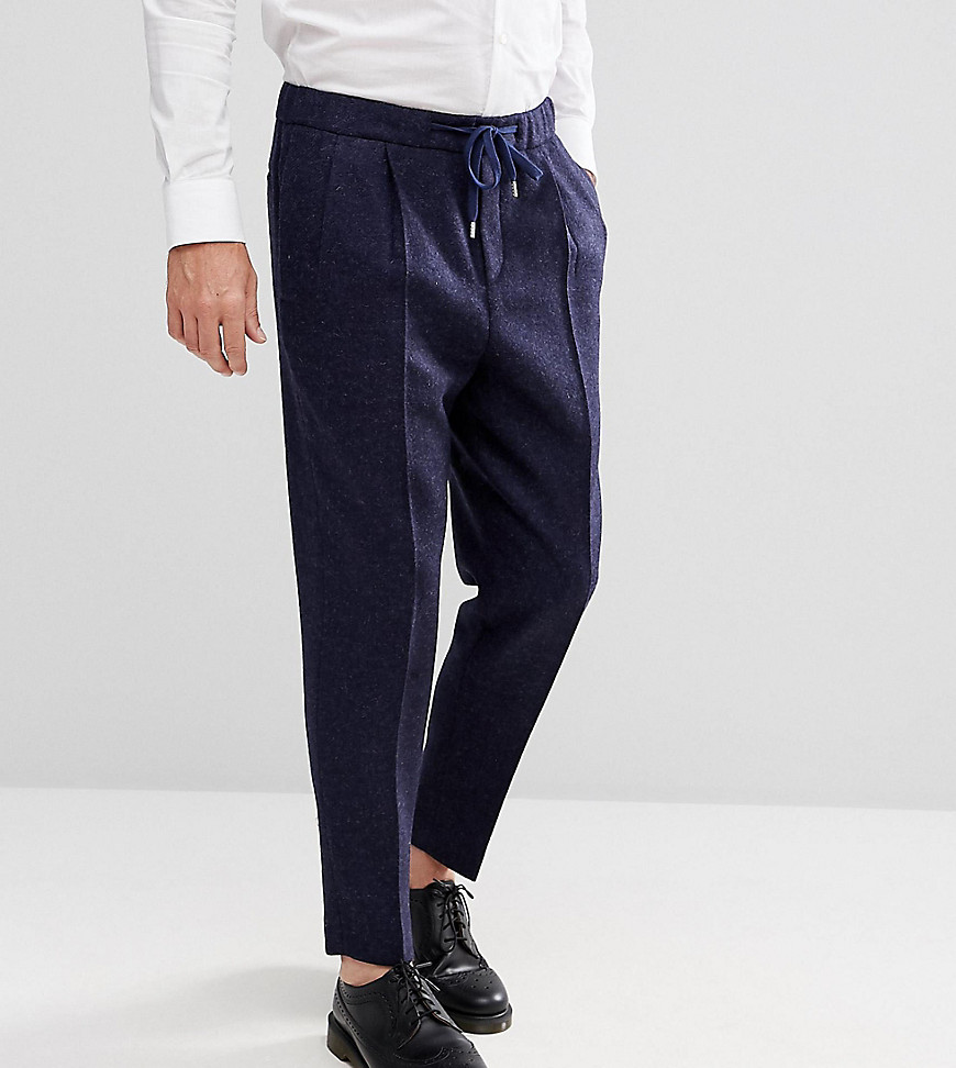 фото Широкие брюки в строгом стиле heart & dagger-темно-синий