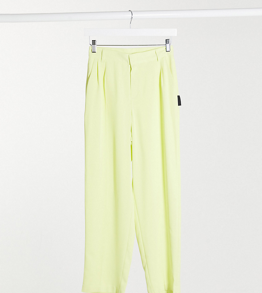 фото Широкие брюки пастельно-лаймового цвета collusion unisex-зеленый