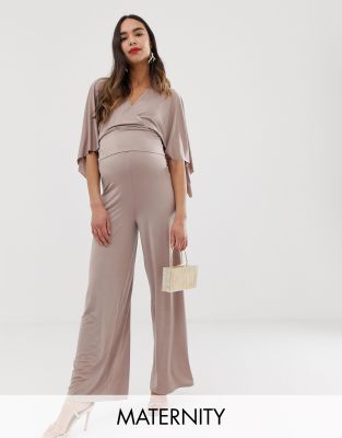 фото Широкие трикотажные брюки blume maternity-фиолетовый