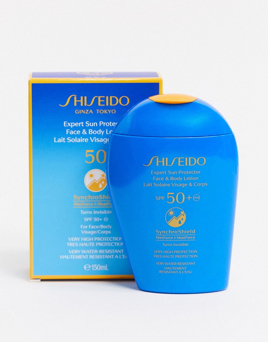 Shiseido Expert - Lozione solare protettiva per viso e corpo SPF50+ 150 ml-Nessun colore