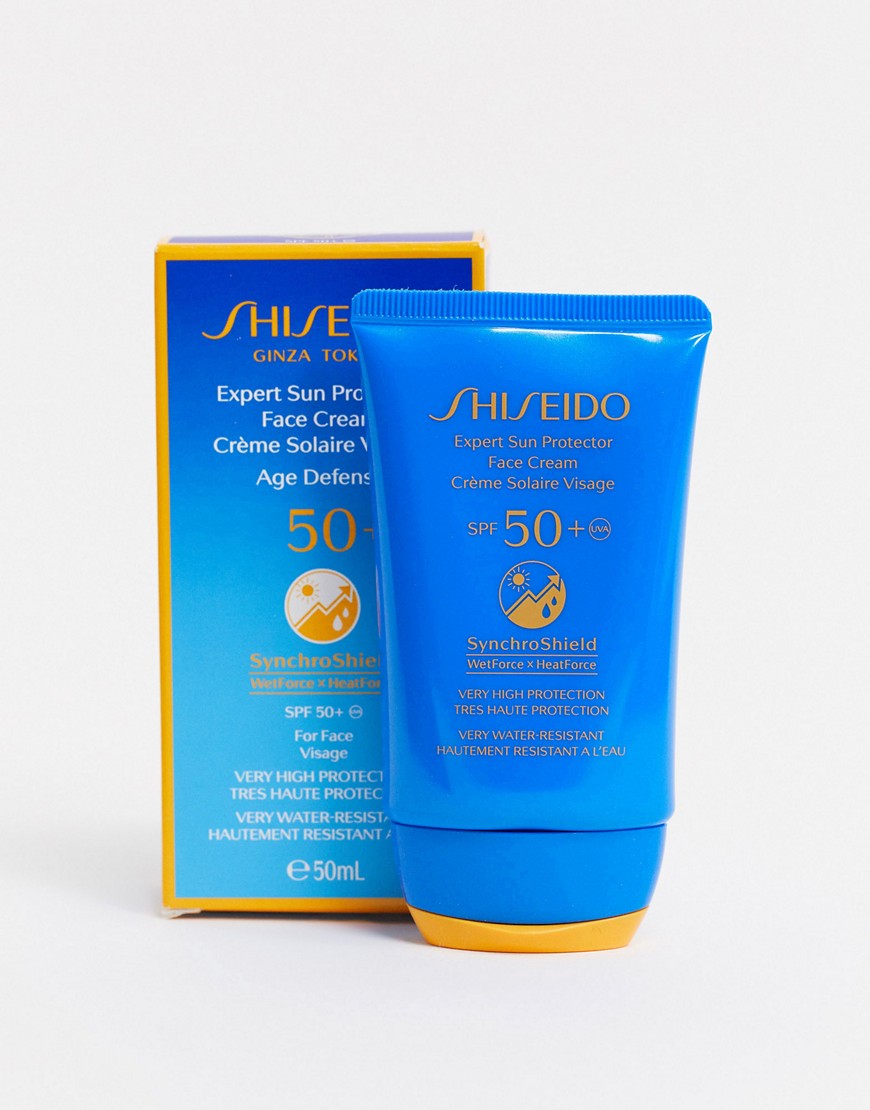 Shiseido - Expert Sun Protector Face Cream - Ansigtscreme med solbeskyttelse - SPF 50+ 50ml-Ingen farve
