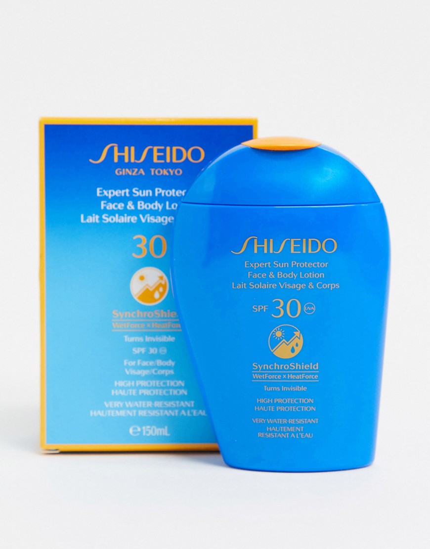 Shiseido – Expert Sun Protector – Kräm för ansikte och kropp med solskyddsfaktor 30 150ml-Ingen färg
