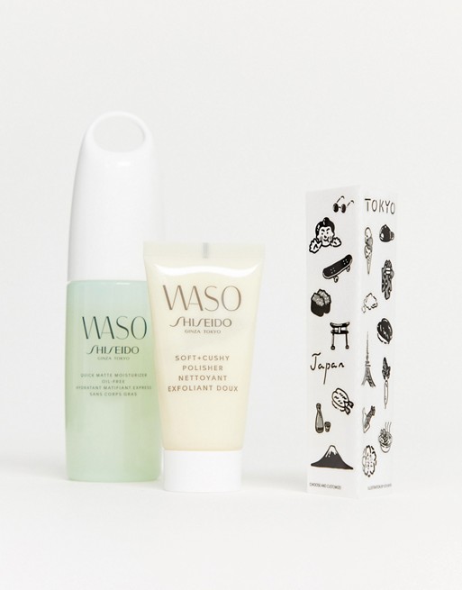 Shiseido WASO Quick Matte Moisturiser Skincare Gift Set (save 23%)