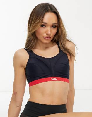 Shock Absorber D+ Classic high support sports bra in navy and red-Multi