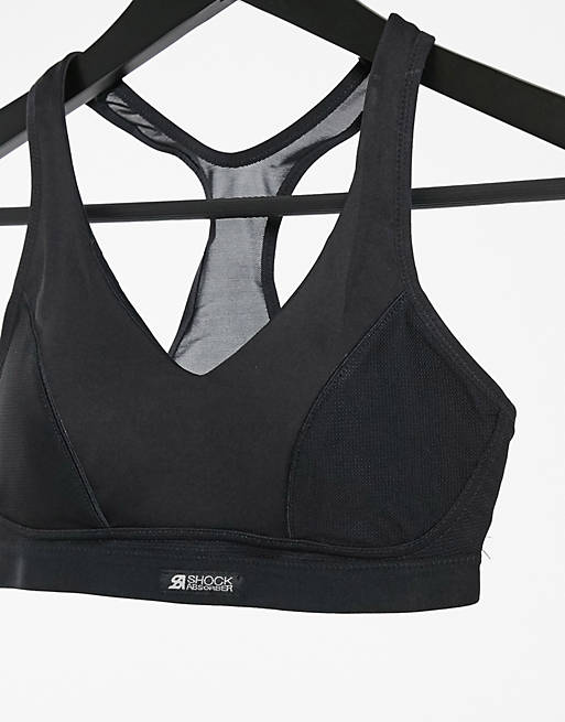 Shock Absorber high support padded sports bra in black
