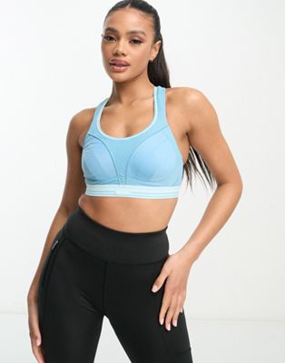 Shock Absorber Ultimate Run high support bra in blue - ASOS Price Checker