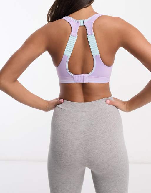 Shock Absorber - Ultimate Run - Reggiseno sportivo lilla con dettagli blu, 2 di 4