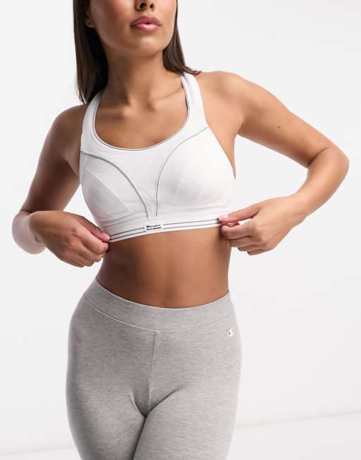 Shock Absorber Ultimate Run Sports Bra In White Asos 